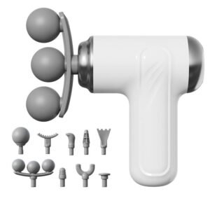 3 Head Massage Gun Portable Deep Tissue Muscle Massager with 6 Speeds